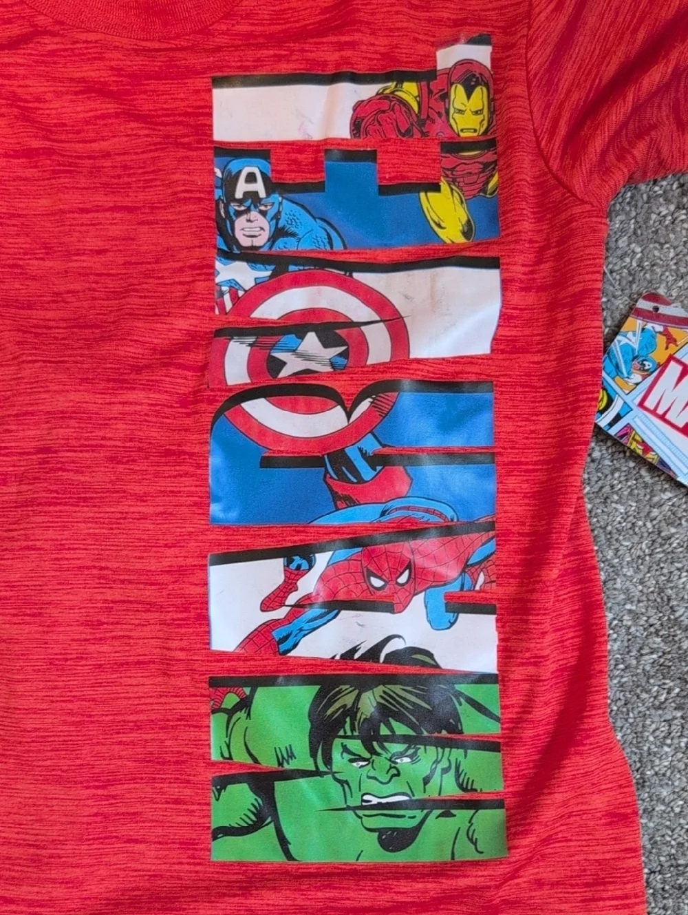 Marvel Red & Blue Boys' Superhero Tee and Shorts Set NWT